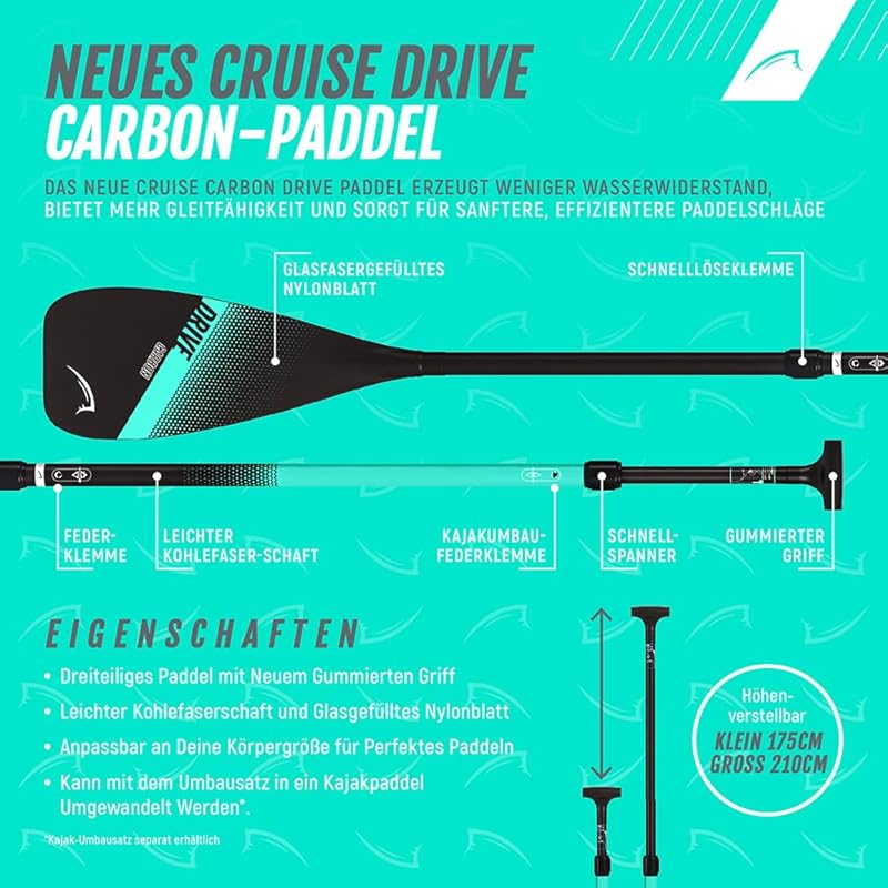 BLUEFIN Carbon Adjustable Paddel