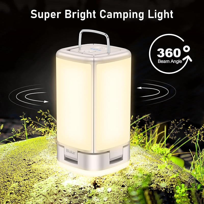 BLUKAR Solar LED Campinglampe