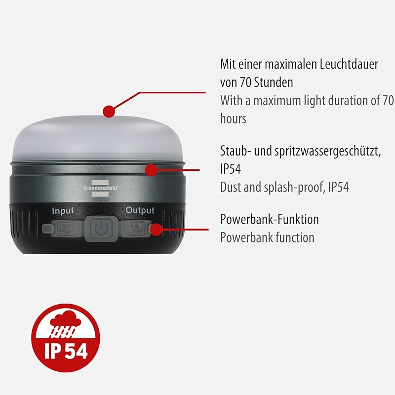 BRENNENSTUHL Akku LED Outdoor-Leuchte OLI