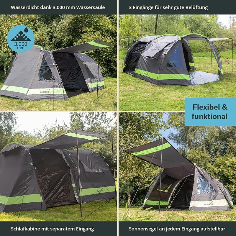 CAMPFEUER Tunnelzelt 4 Personen