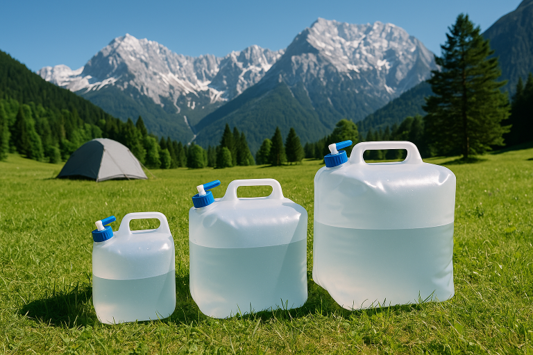 Camping Wasserkanister im Test: 5, 10 und 20 Liter Faltkanister