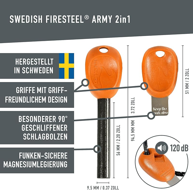 LIGHT MY FIRE Swedish FireSteel 2.0 Army