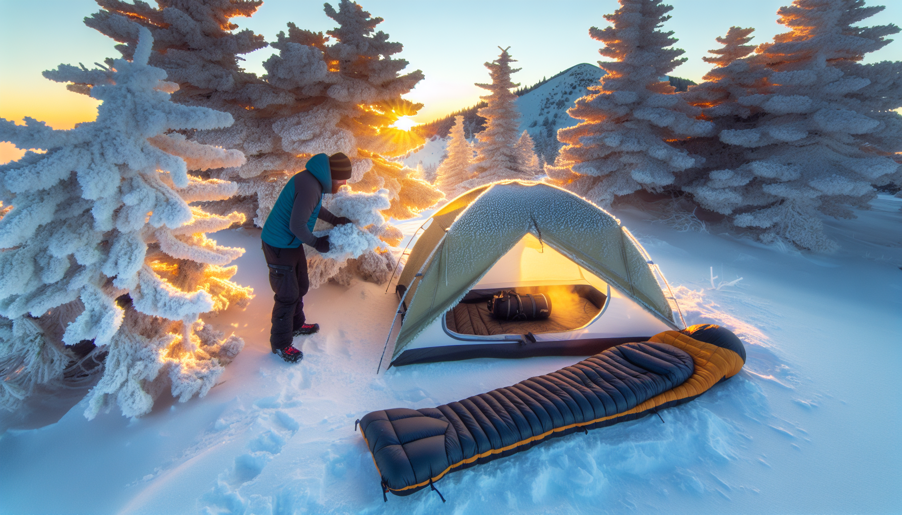 Winter Camping Ausrüstung: Schlafsack, Isomatte & Tipps