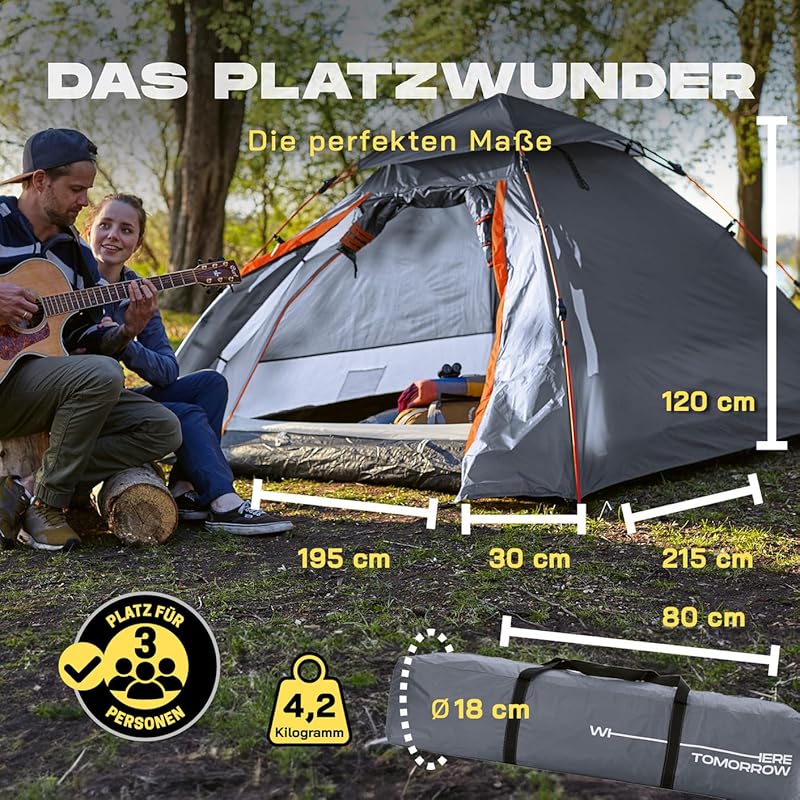LUMALAND Outdoor Pop-Up Duschzelt