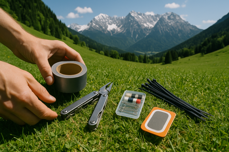 Outdoor Reparatur Set zusammenstellen: Must-Haves für unterwegs