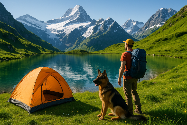 Camping mit Hund im Sommer: Abkühlung und Sicherheit